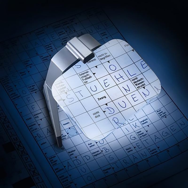 Eschenbach Standlupe Scribolux Leselupe mit LED-Beleuchtung, 2,8X Vergrösserung