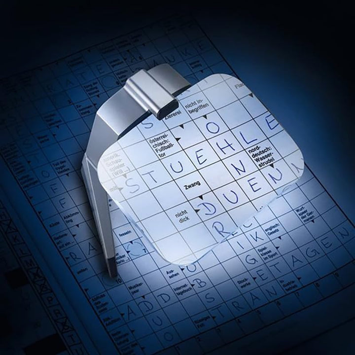Eschenbach Standlupe Scribolux Leselupe mit LED-Beleuchtung, 2,8X Vergrösserung