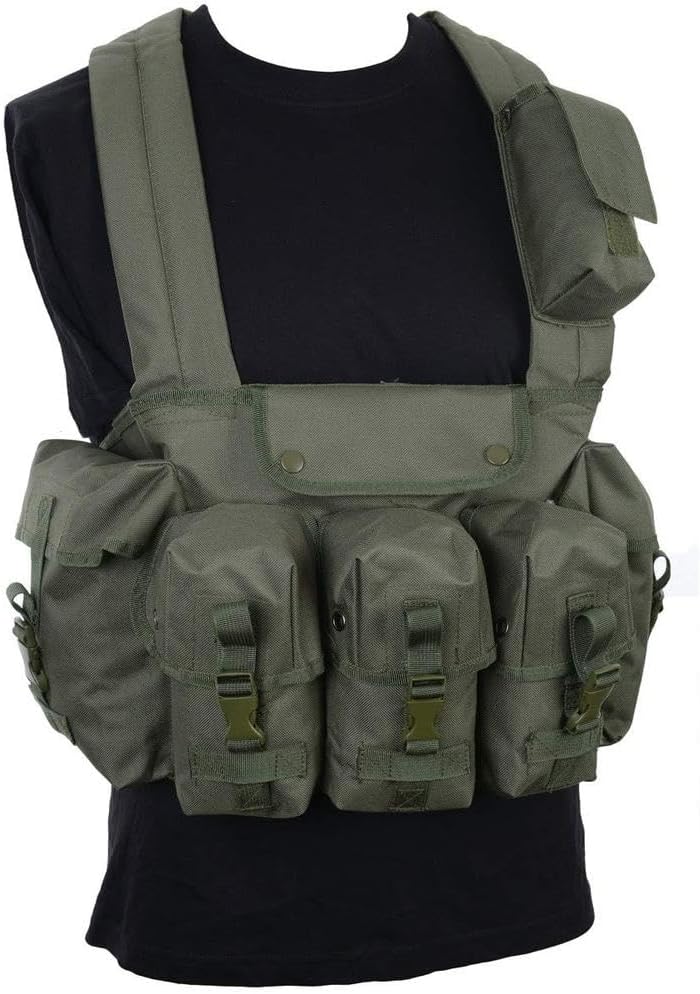 Mil-Tec Unisex 1610353000190000-brystrig Chest Rig, oliv, Einheitsgrösse EU