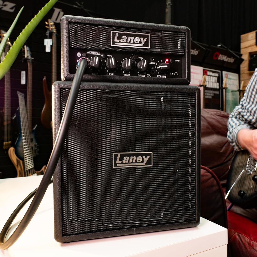 Laney MINISTACK Bluetooth - Batteriebetriebene Gitarren Amp mit Smartphone-Schnittstelle - Ironheart