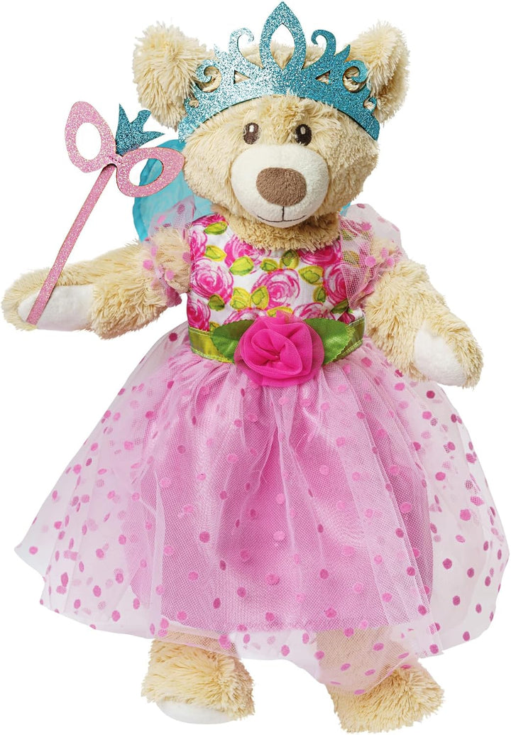 Heless 2440 - Puppenkleidung im Design Prinzessin Lillifee, Kleid inkl. Glitzerkrone und Augenmaske