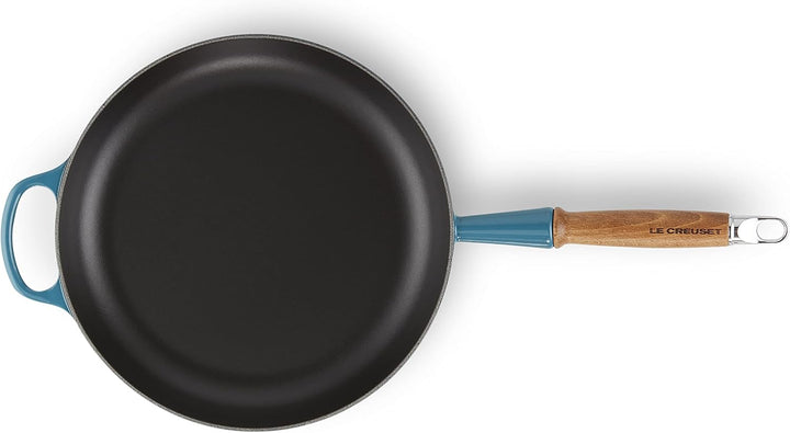 LE CREUSET Signature gusseiserne Bratpfanne mit Holzgriff 28 cm Deep Teal, 20258286420422 Deep Teal
