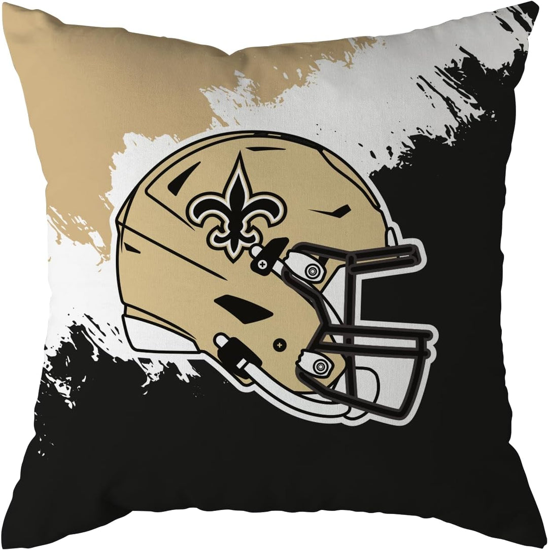 NFL Kissen New Orleans Saints Football Cushion Brush Pillow Sofakissen 50x50cm