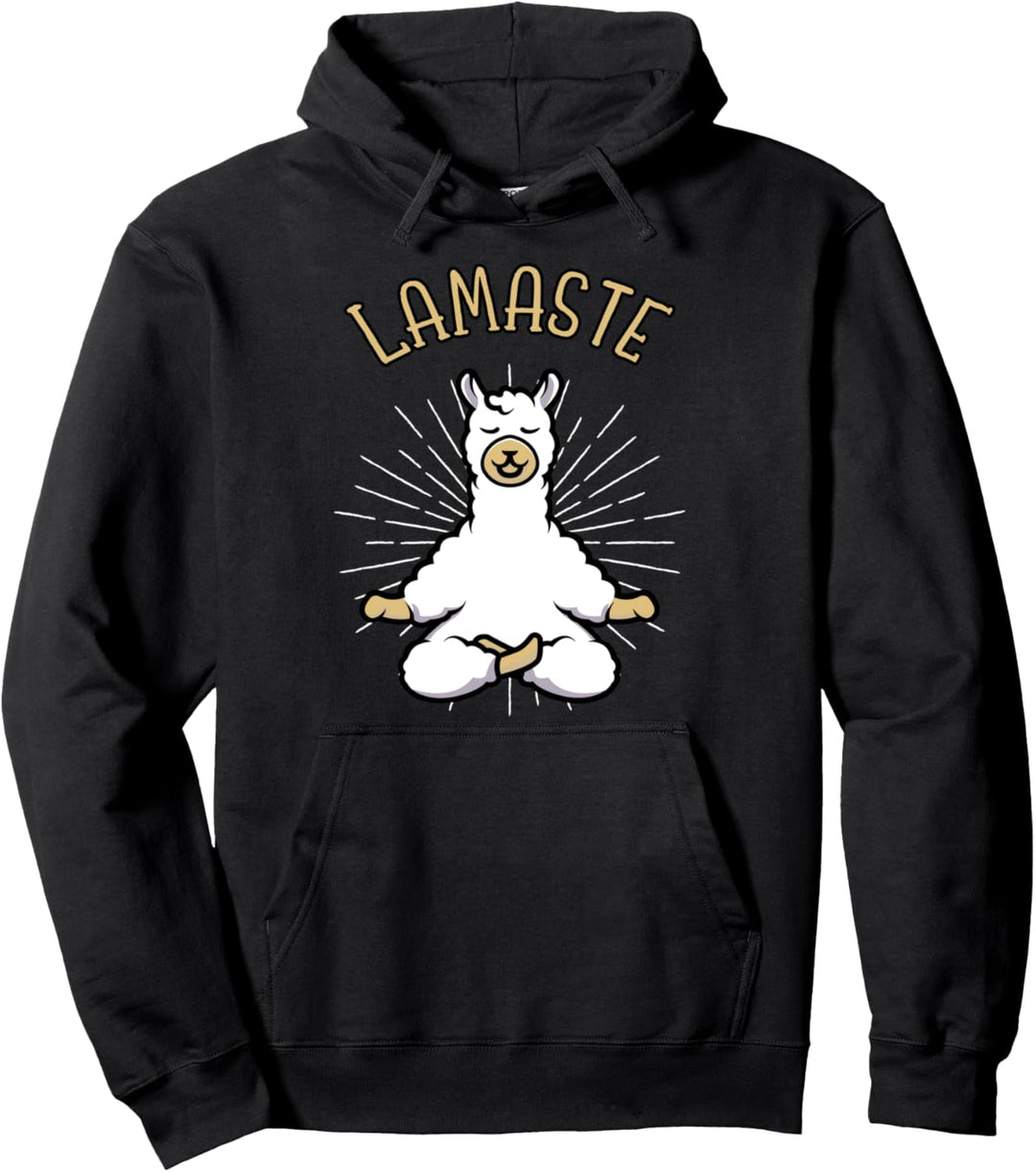 Lamaste Lama Yoga Alpaca Geschenke Meditation Spirituell Pullover Hoodie