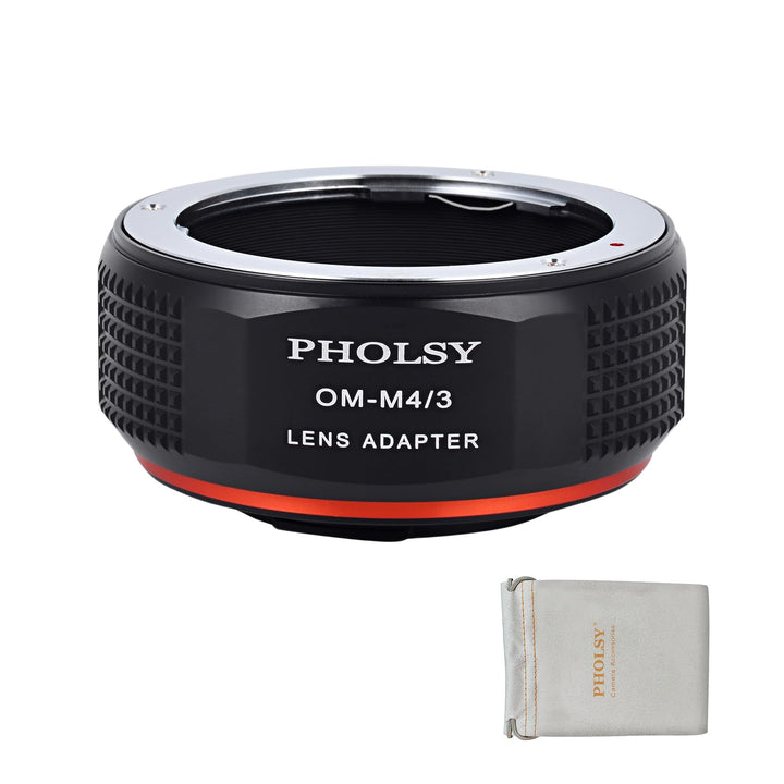 PHOLSY Objektivadapter OM auf MFT Mount Adapter Kompatibel mit Olympus Zuiko OM Objektiv auf M4/3 Mi