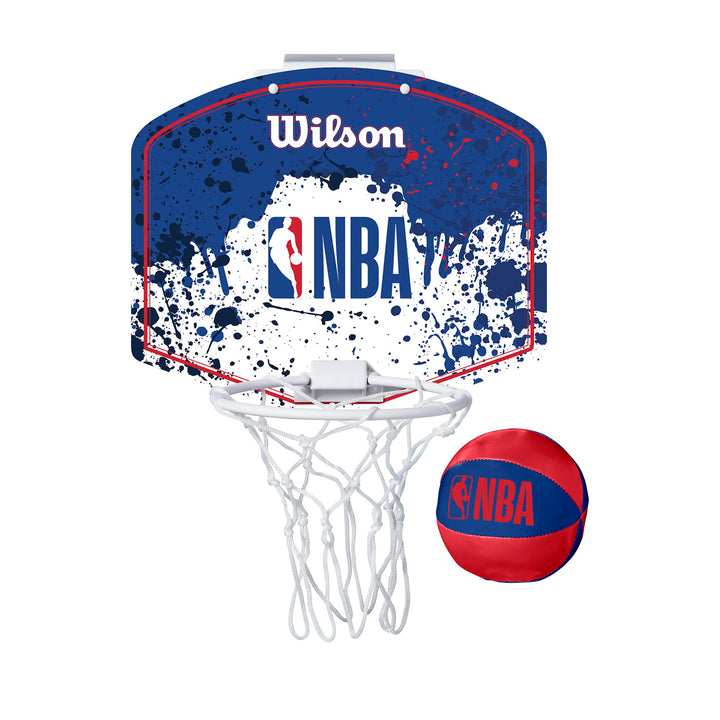 Wilson Unisex-Adult NBA Team Mini Hoop Basketball Einheitsgrösse NBA (Rot/Weiss/Blau), Einheitsgröss
