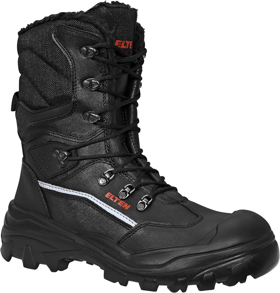 ELTEN Sicherheitsschuhe, Winter ERIC S3 CI, Damen und Herren, Leder/Textil, Stahlkappe, robust, Schw