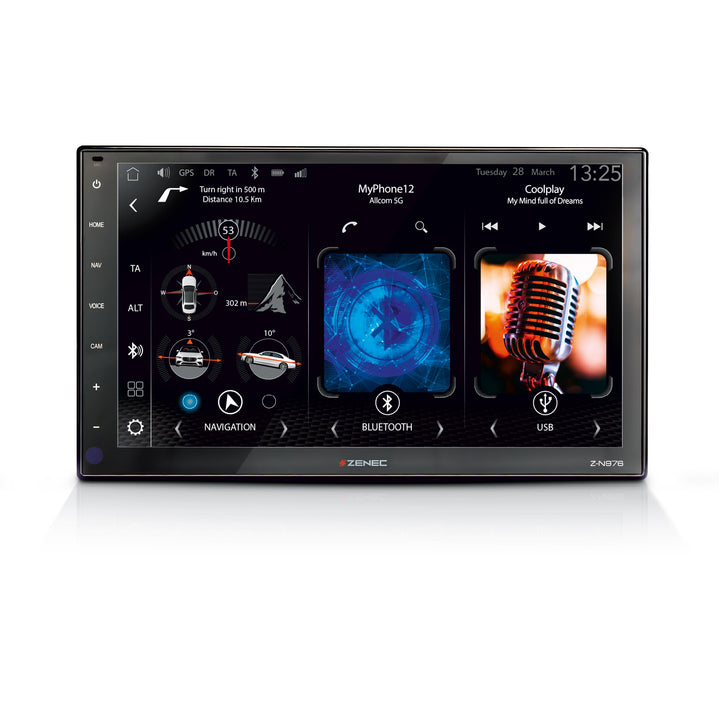 ZENEC Z-N976 – 2-Din Autoradio, Multimediasystem mit 9“/22,9 cm Touchscreen, Mediencenter mit DAB+,