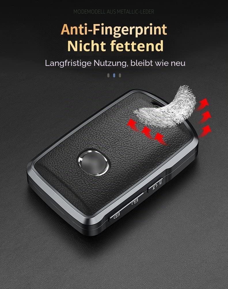 KUNIO Schlüsselhülle Passt für Mazda 3 Alexa CX-4 CX-5 MX5 CX-8 CX-9 CX-30 CX30 2019-2022 Aluminiuml