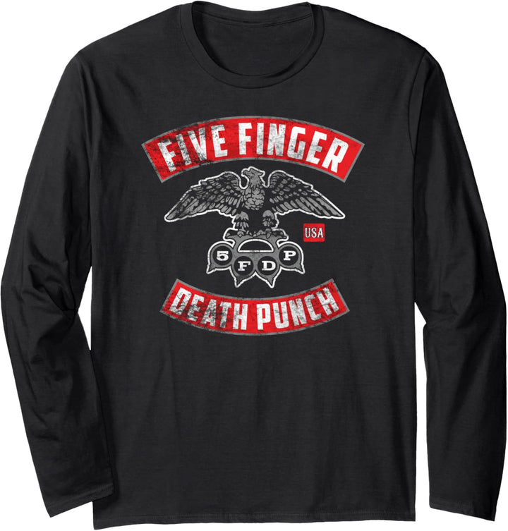 5FDP - Rocker Crest Distressed Langarmshirt