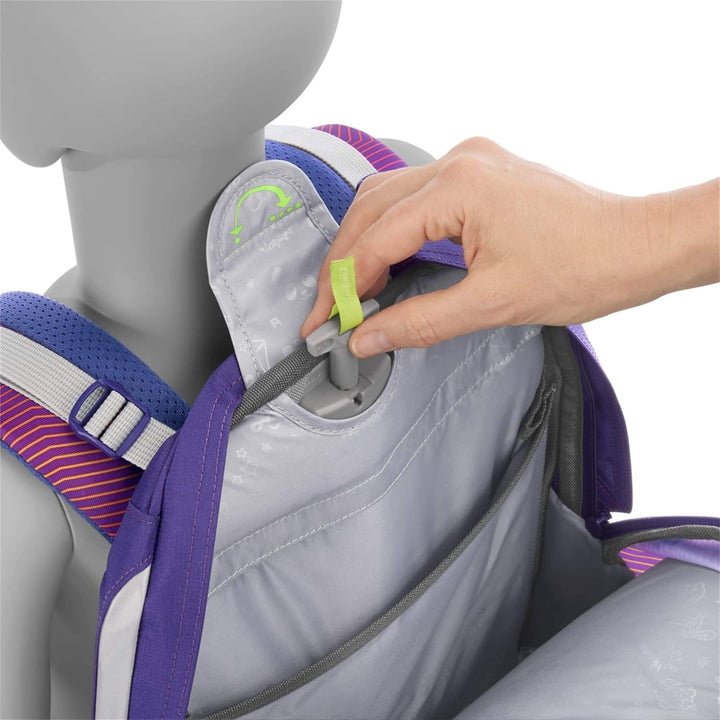 coocazoo Schulrucksack ScaleRale OceanEmotion, ergonomischer Tornister, höhenverstellbar mit Brustgu