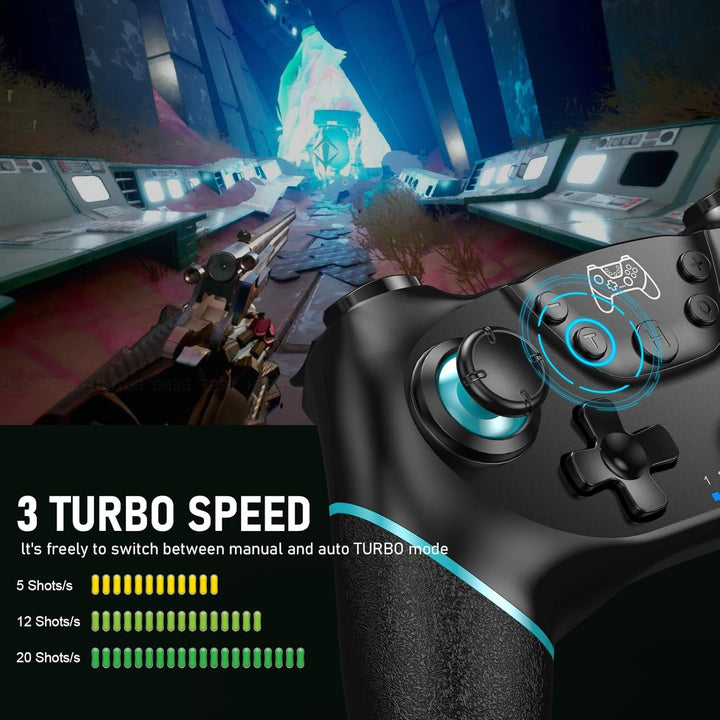 UPDATE-VERSION Controller für Switch/Switch 2/Lite/OLED, Controller für Switch Pro mit Aufwachen, Wi