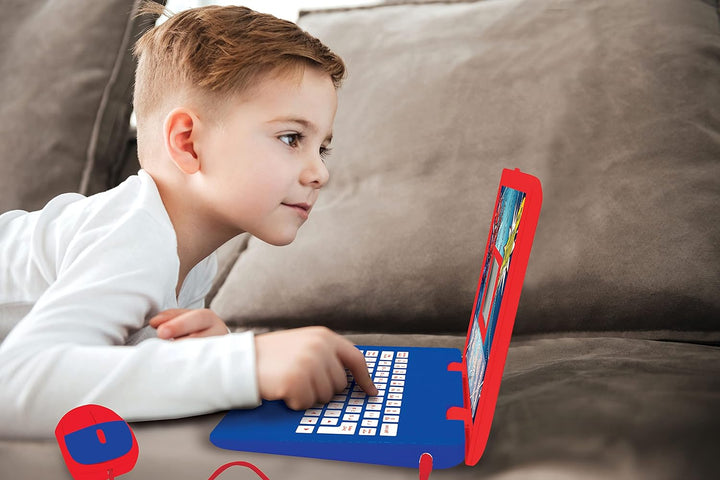 LEXIBOOK JC598SPi13 Mouse Pädagogischer und zweisprachiger Laptop Arabisch/Englisch-Spielzeug für Ki