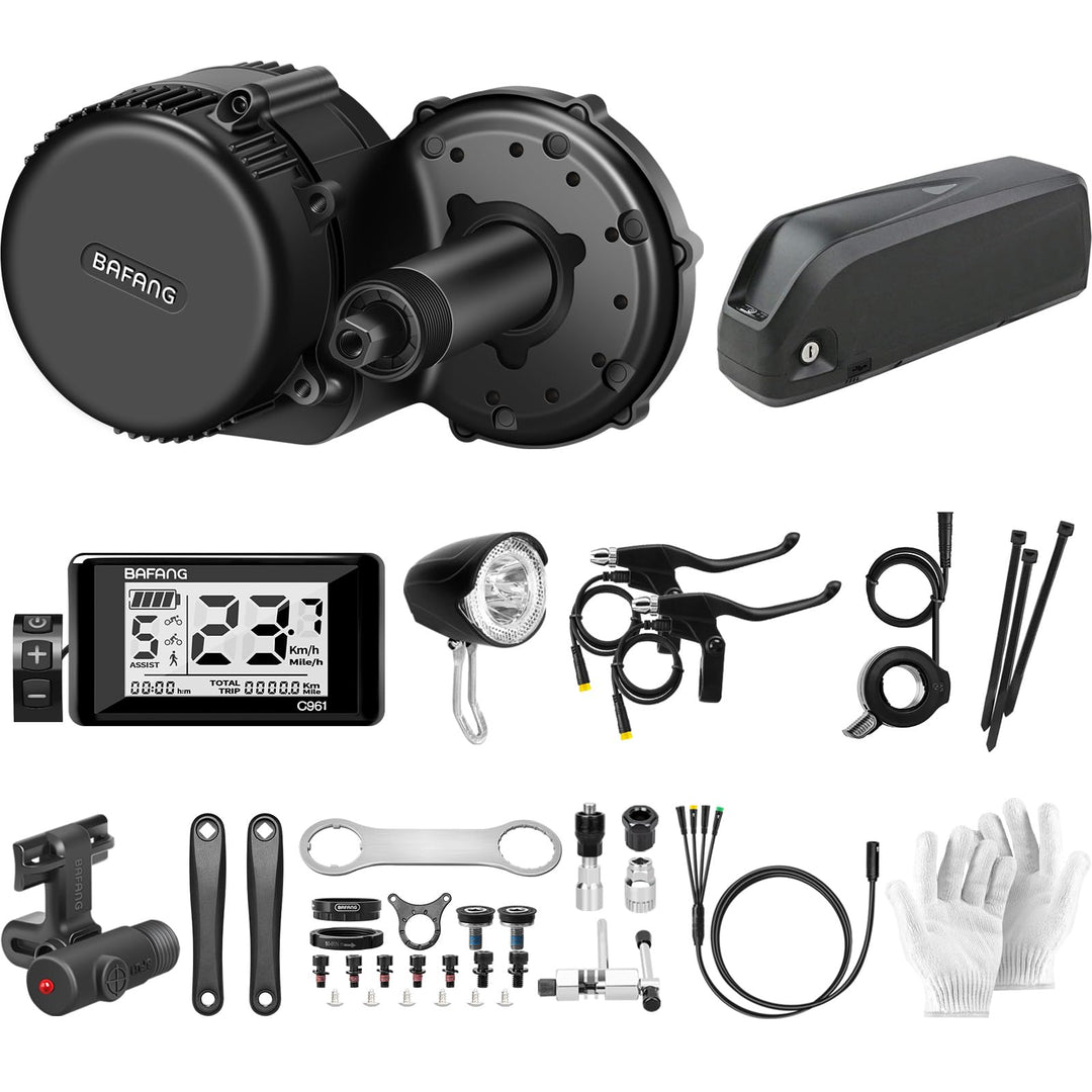 BAFANG Mittelmotor 250W/350W/500W/750W/1000W mit 13/15/20/22,4 Ah Akku, eBike Umrüstsatz with eBike