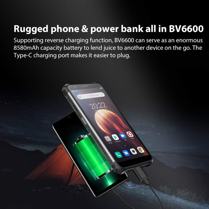 Blackview BV6600 - Smartphone 64GB, 4GB RAM, Dual SIM, Orange, Orange