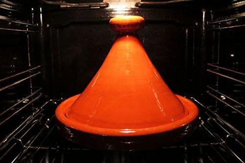 Marokkanische Tajine Tanger glasiert 2-4 Personen Ø 30 cm, Tajin, Tagen, Gartopf zum Kochen, Marokka