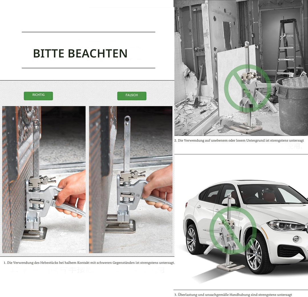 2 Stück arbeitssparender Armheber | Einhandmontagewerkzeug | zum durchführen von schweren Arbeiten m