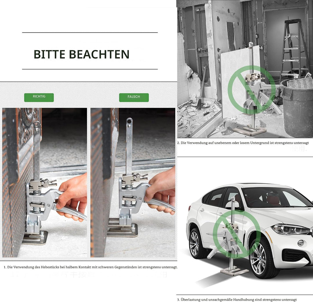 2 Stück Aktualisiert 40cm arbeitssparender Armheber | Einhandmontagewerkzeug | zum durchführen von s