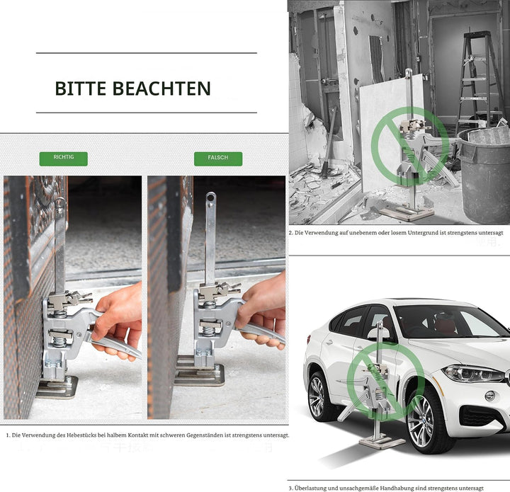 2 Stück Aktualisiert 40cm arbeitssparender Armheber | Einhandmontagewerkzeug | zum durchführen von s