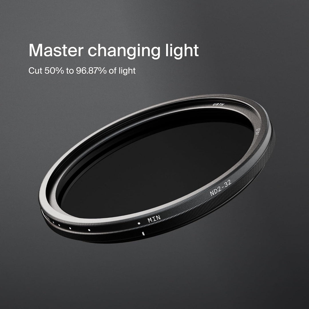 Urth 43 mm Variabler Graufilter ND2-32 (1-5 Stop) ND Filter (Plus+) 43mm, 43mm
