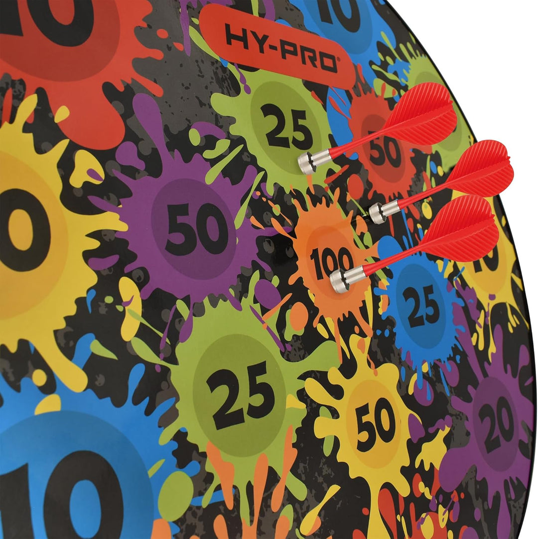 Hy-Pro Magnetisches Dartboard - Doppelseitig, sicheres Dartspiel, Dartboard für Kinder, 12 Darts, 4