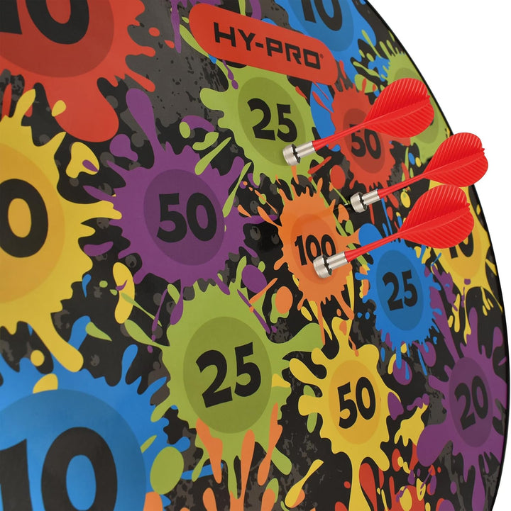 Hy-Pro Magnetisches Dartboard - Doppelseitig, sicheres Dartspiel, Dartboard für Kinder, 12 Darts, 4