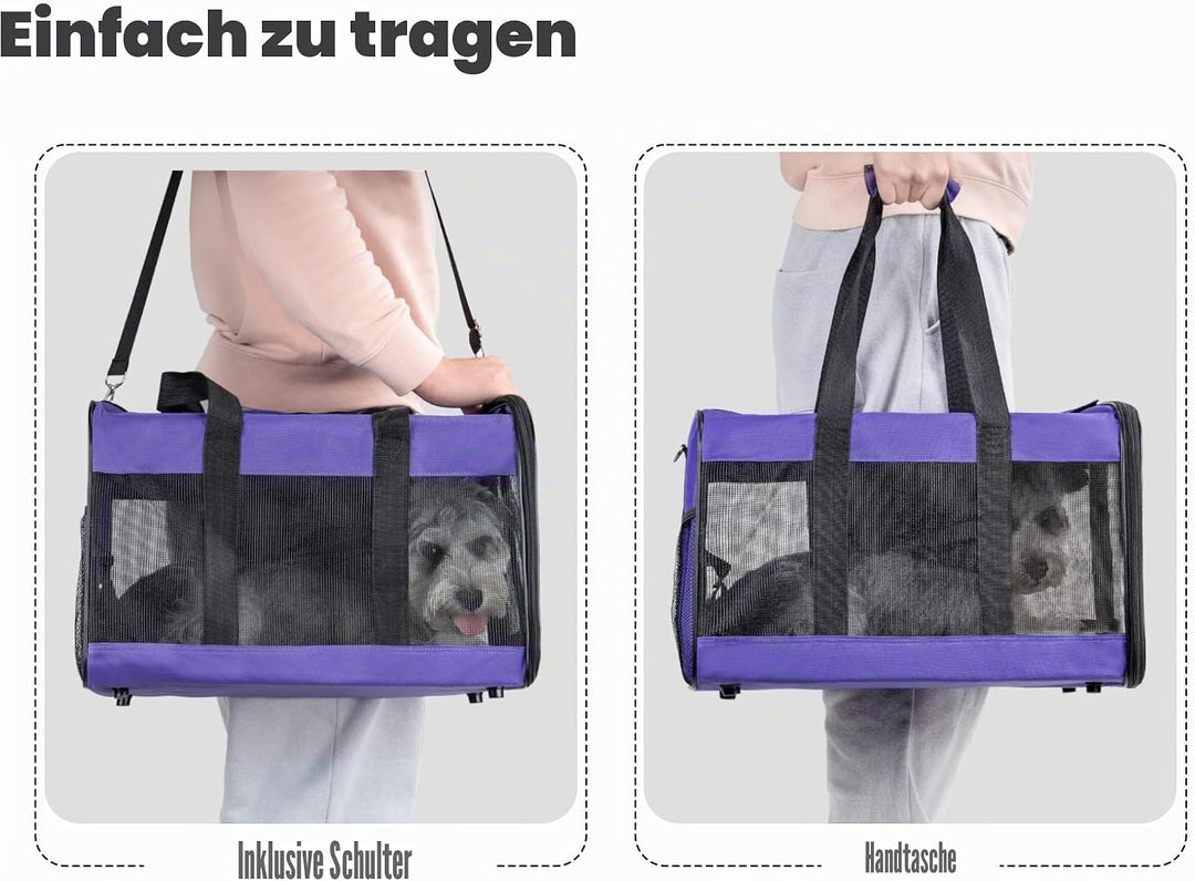 HITSLAM hundebox Faltbar Hundetransportbox Katzentransportbox Katzenbox Transportbox katzentasche fü