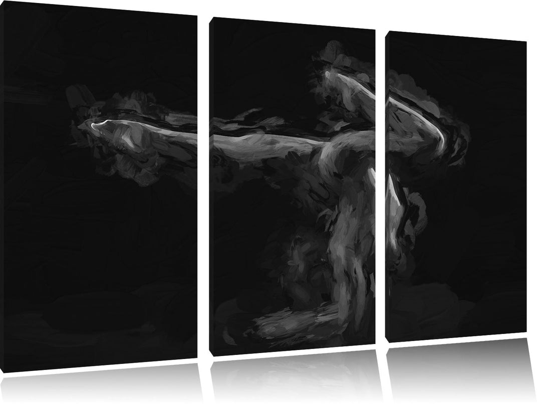 Pixxprint sexy Körper Einer Jungen Frau als Leinwandbild/Grösse: 3 Teilig (120x80 cm) cm/Wandbild/Ku