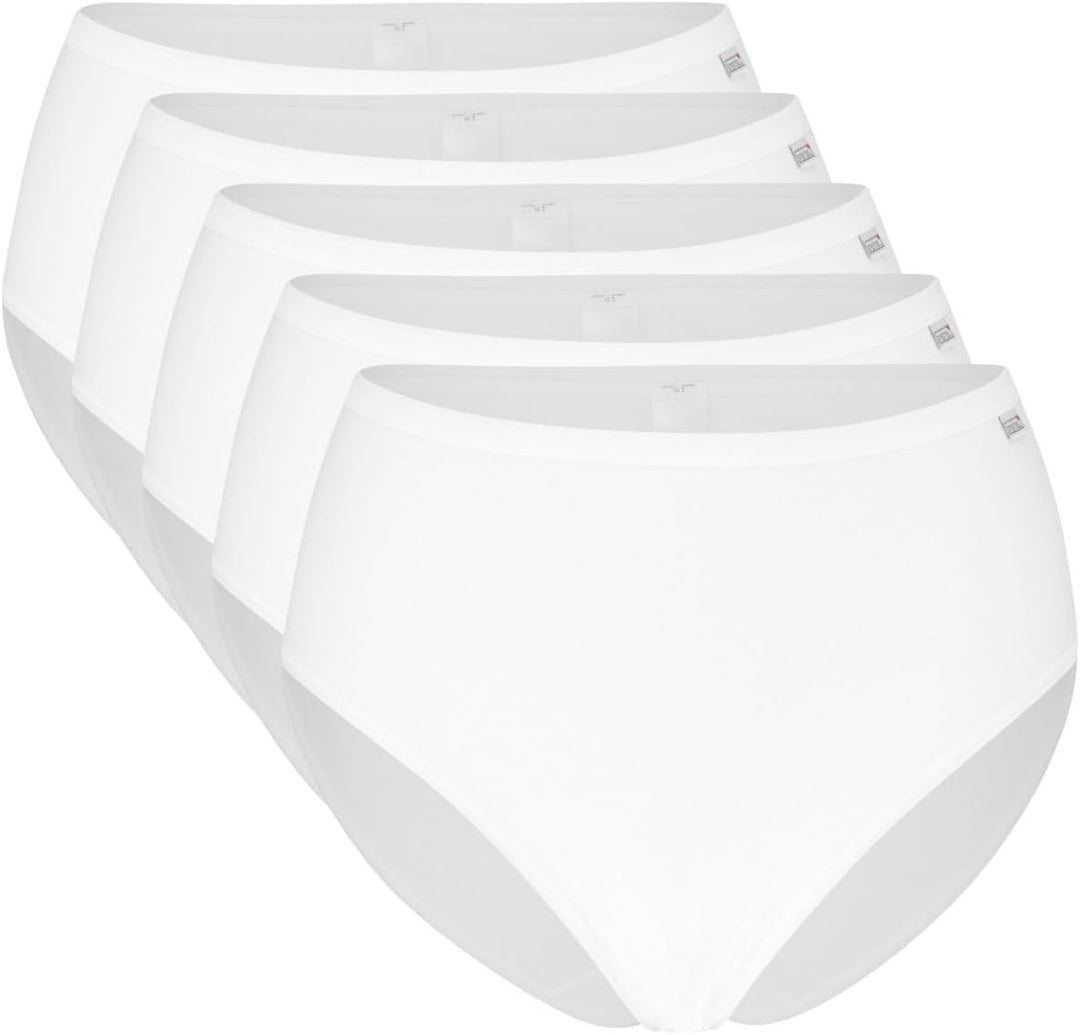Speidel 5er Pack Hüftslip Schlüpfer Unterhose Damen in weiss & schwarz Grössen 38-46 42 Weiss, 42 We
