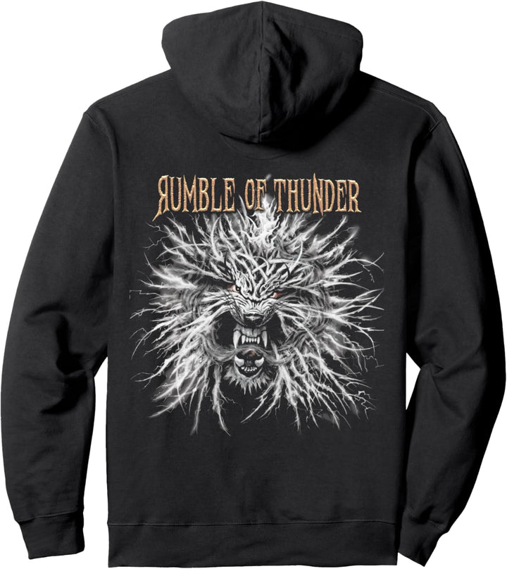 The Hu - Logos Rumble Of Thunder Front Back Print Pullover Hoodie