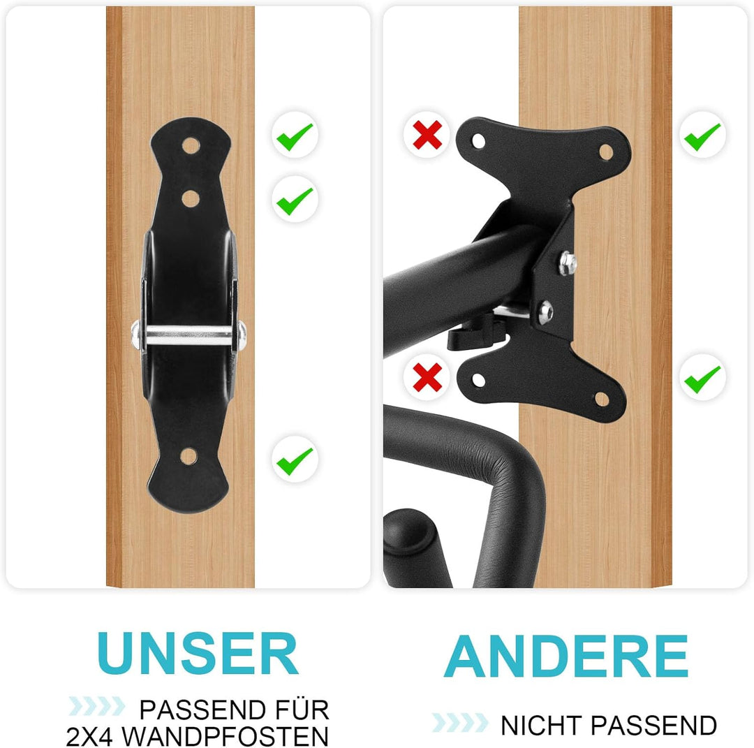 Vousile Bike Fahrradhalter Fahrrad Wandhalterung, Klappbar Einstellbar Wandhaken Garage Haken, Stora