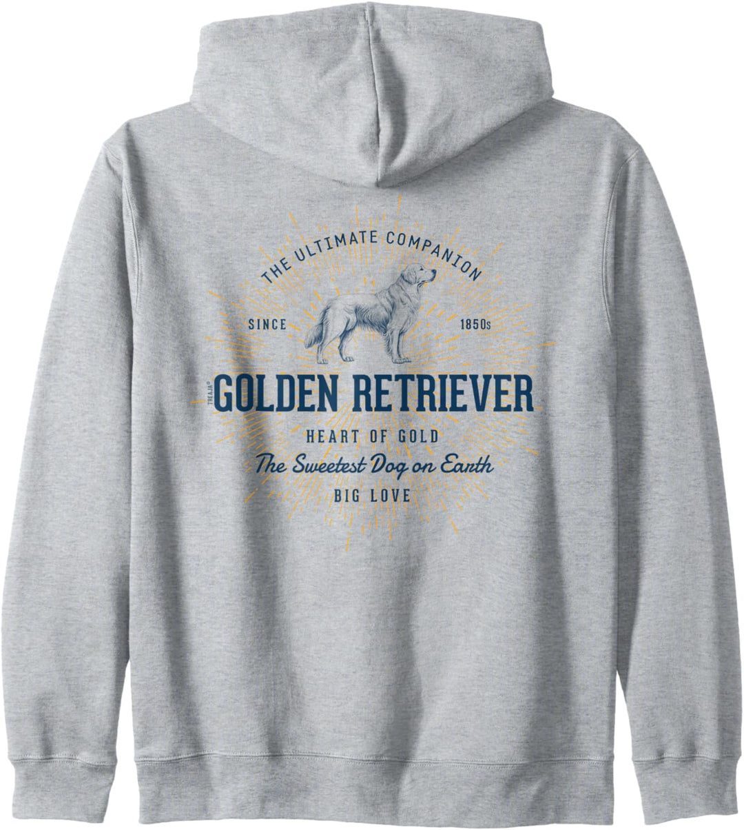 Retro-Stil Golden Retriever Vintage Kapuzenjacke