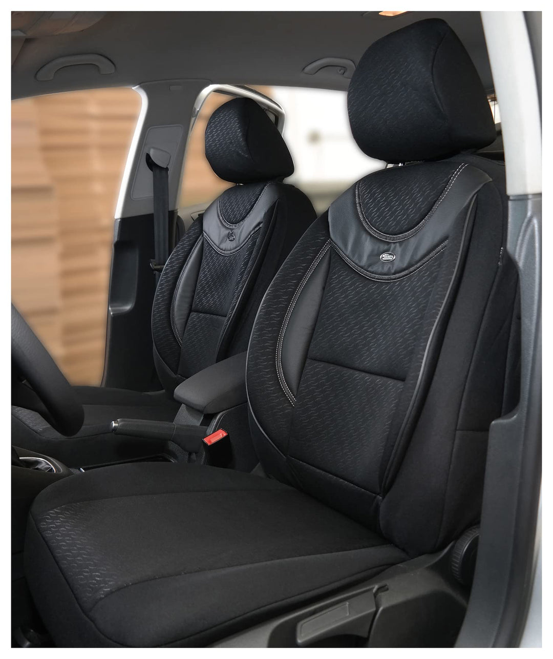 BREMER SITZBEZÜGE Mass Sitzbezüge kompatibel mit FIAT Panda Typ 169 Fahrer & Beifahrer ab 2003-2012