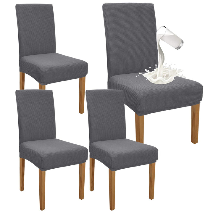 Granbest Premium Wasserdicht Esszimmer Stuhl Abdeckungen Satz Von 4, Stretch Hohen Zurück Stuhlhusse