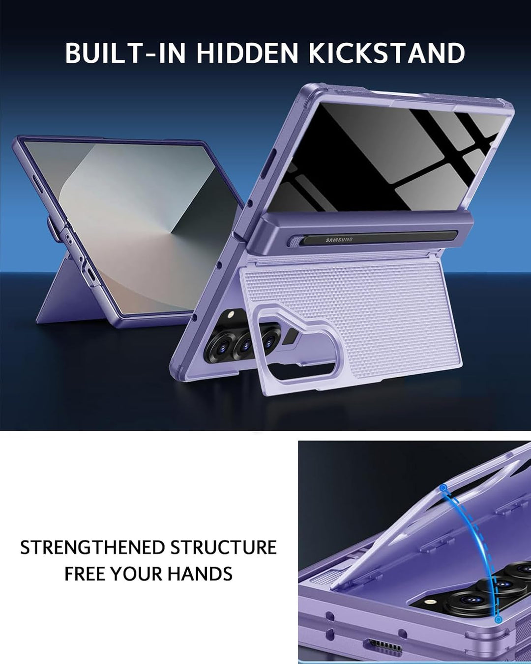 NINKI für Samsung Galaxy Z Fold 6 Hülle mit Privacy Screen Protector, [Frontbildschirm] [Unsichtbare