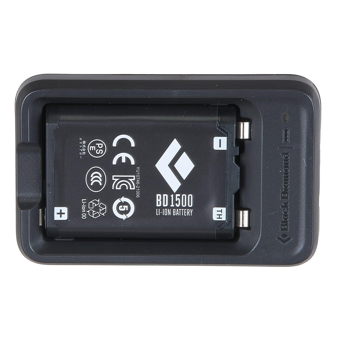 BLACK DIAMOND BD 1500 Akku &amp; Ladegerät | Wiederaufladbarer Scheinwerfer-Akku Pack | USB-C-Ladestatio