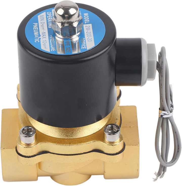 DC24V 3/4 "DN20 Messing elektrisches Magnetventil für Wasser Gas Öl