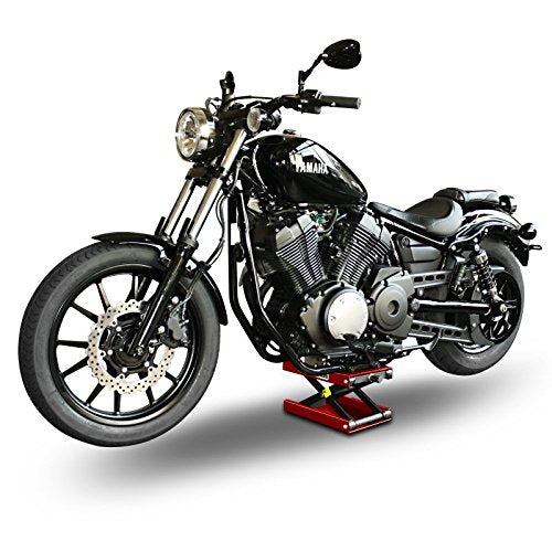 ConStands - Motorrad-Hebebühne für Chopper/Custombike Springer Special Hydraulisch Sicherung Rot CB8