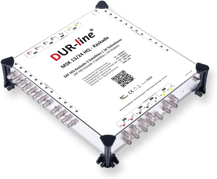 DUR-line MSK 13/24 HQ Multischalter-Kaskade - Für 3 Satelliten und 24 Teilnehmern/TV (erweiterbar) -