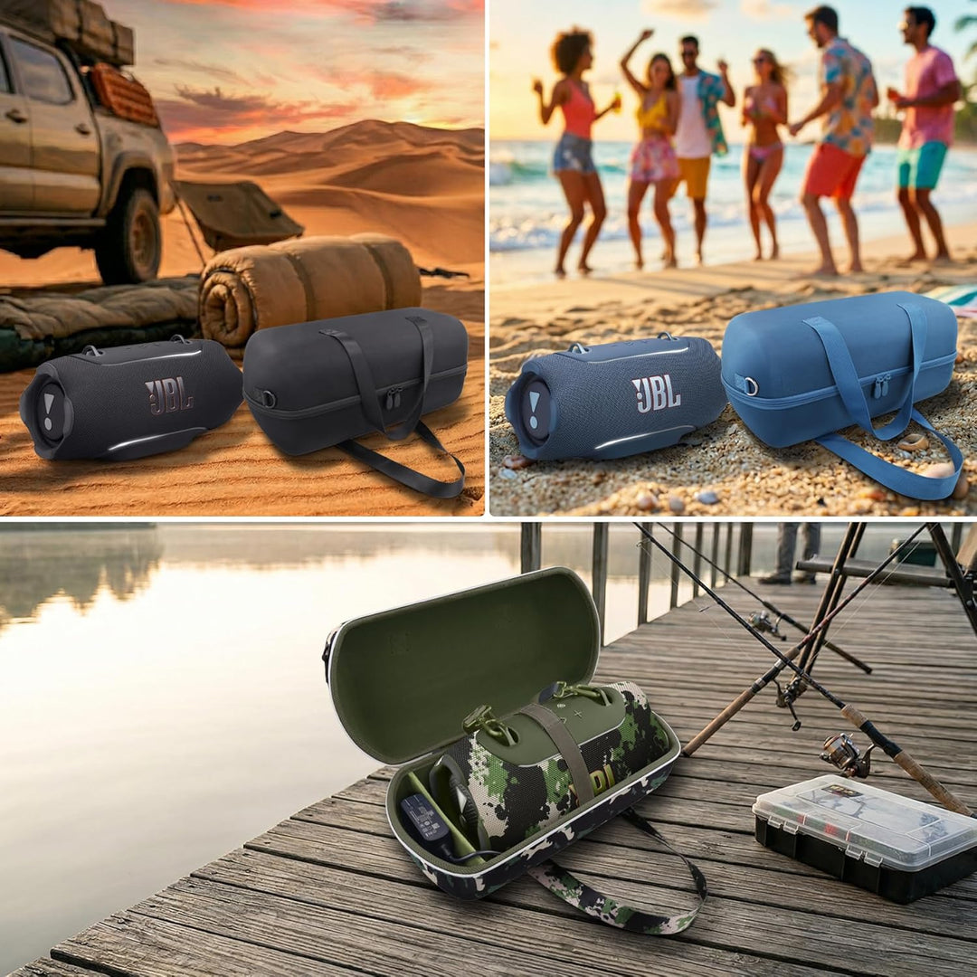 co2CREA Hart Reise Schutz Hülle Etui Tasche für JBL Xtreme 5 Tragbarer Bluetooth Lautsprecher,(Nur H