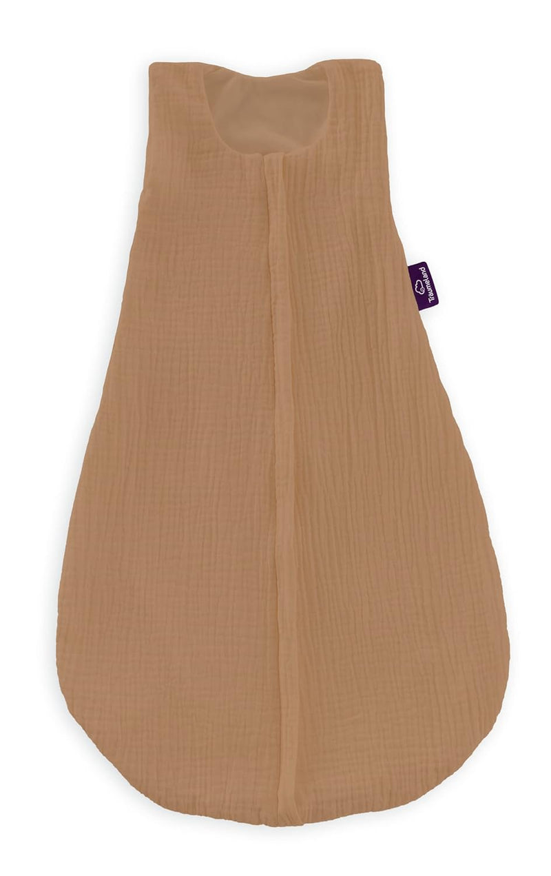 Sommerschlafsack LIEBMICH Baumwollmusselin, braun, Grösse 110