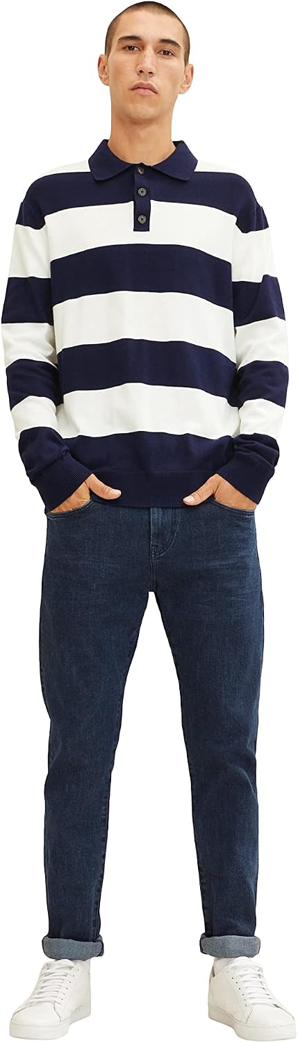 TOM TAILOR Herren Troy Slim Fit Jeans 29W / 30L 10114 - Clean Dark Stone Blue Denim, 29W / 30L 10114