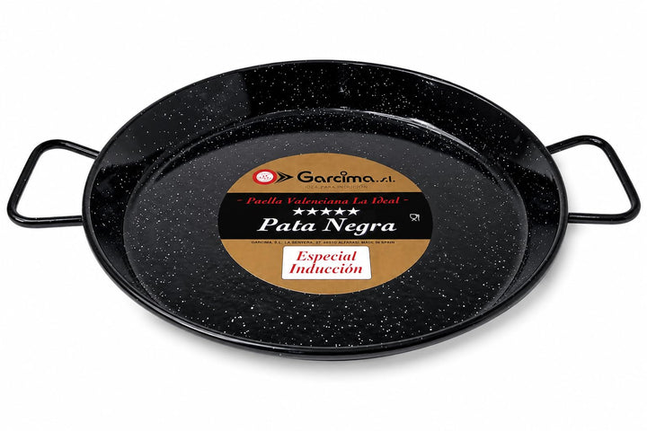 SEHR ROBUSTE PAELLA PFANNE für INDUKTION, emailliert 38cm
