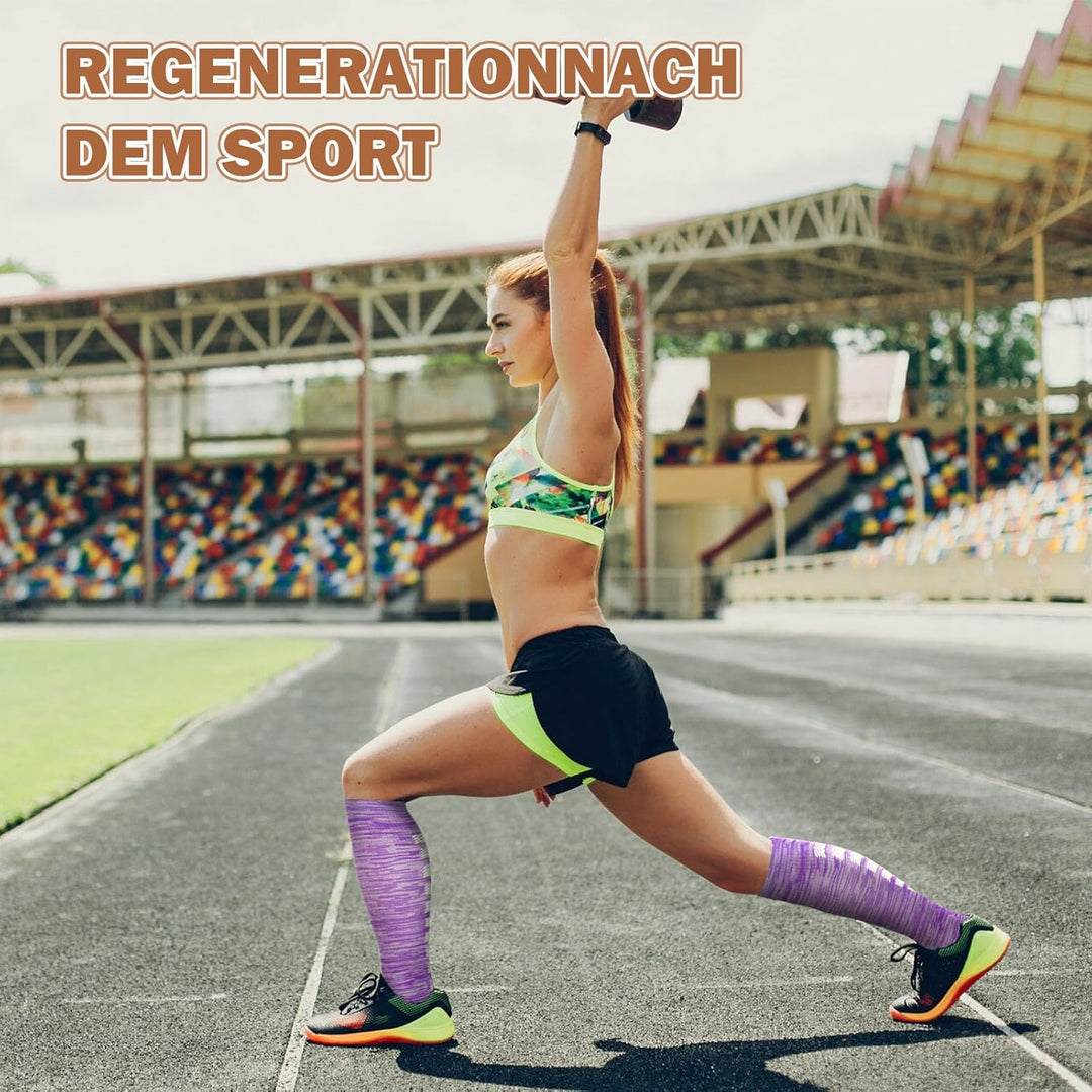 LEOSTEP Kompressionsstrümpfe für Männer und Frauen (6 Paar) – Kompressionssocken für Alltag, Reise,