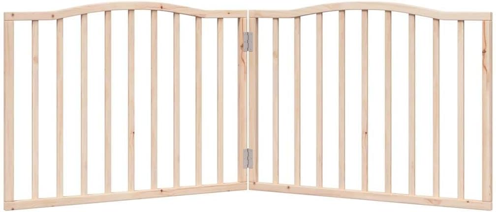 vidaXL Hundetor 3-TLG., Hundegitter Faltbar Pflegeleicht, Schutzgitter für Wohnzimmer Küche Treppe,