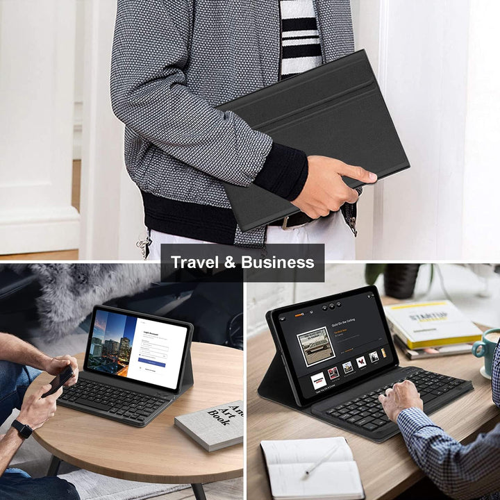 Wineecy Tastatur Hülle für Xiaomi Redmi Pad SE 11 Zoll 2023 Tablet, Slim Schutzhülle mit Magnetisch