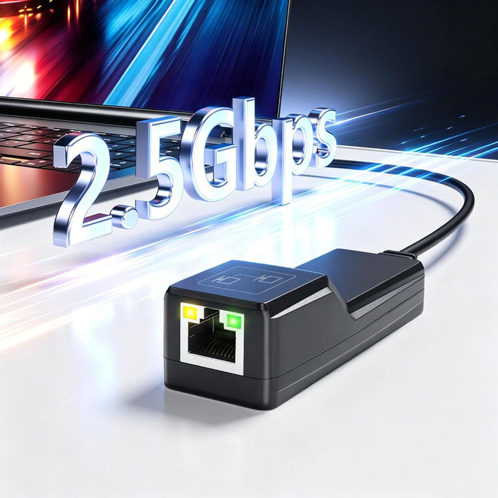 DriverGenius USB-C auf 2.5G Netwerkadapter, USB Gigabit Ethernet Adapter mit 2500Mbps für Win11 & Ma