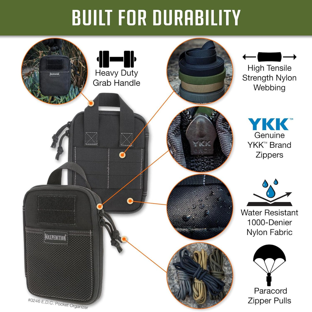 Maxpedition E.d.c. Pocket Organizer Tasche Standard-Grösse Schwarz, Standard-Grösse Schwarz