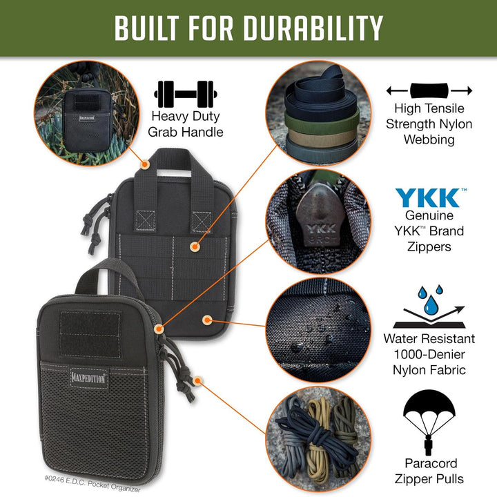 Maxpedition E.d.c. Pocket Organizer Tasche Standard-Grösse Schwarz, Standard-Grösse Schwarz