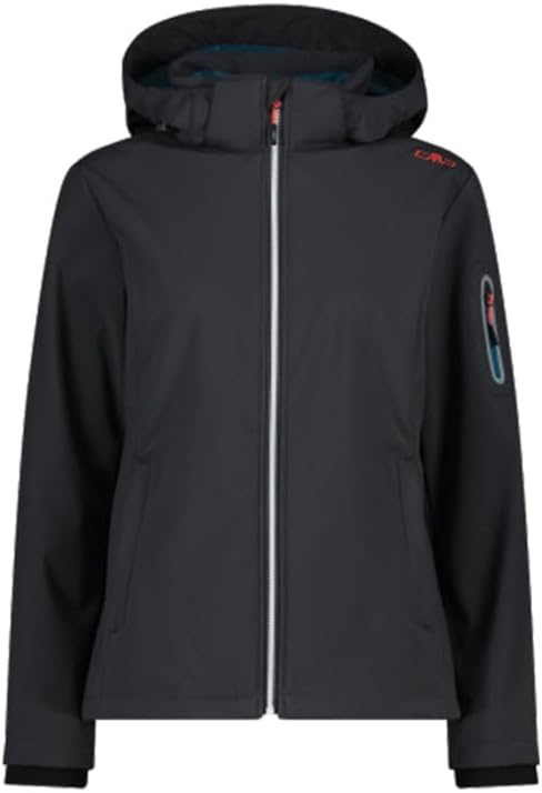 CMP Damen Windproof And Waterproof Softshell Jacket Wp 7.000 Jacke M Schwarz, M Schwarz